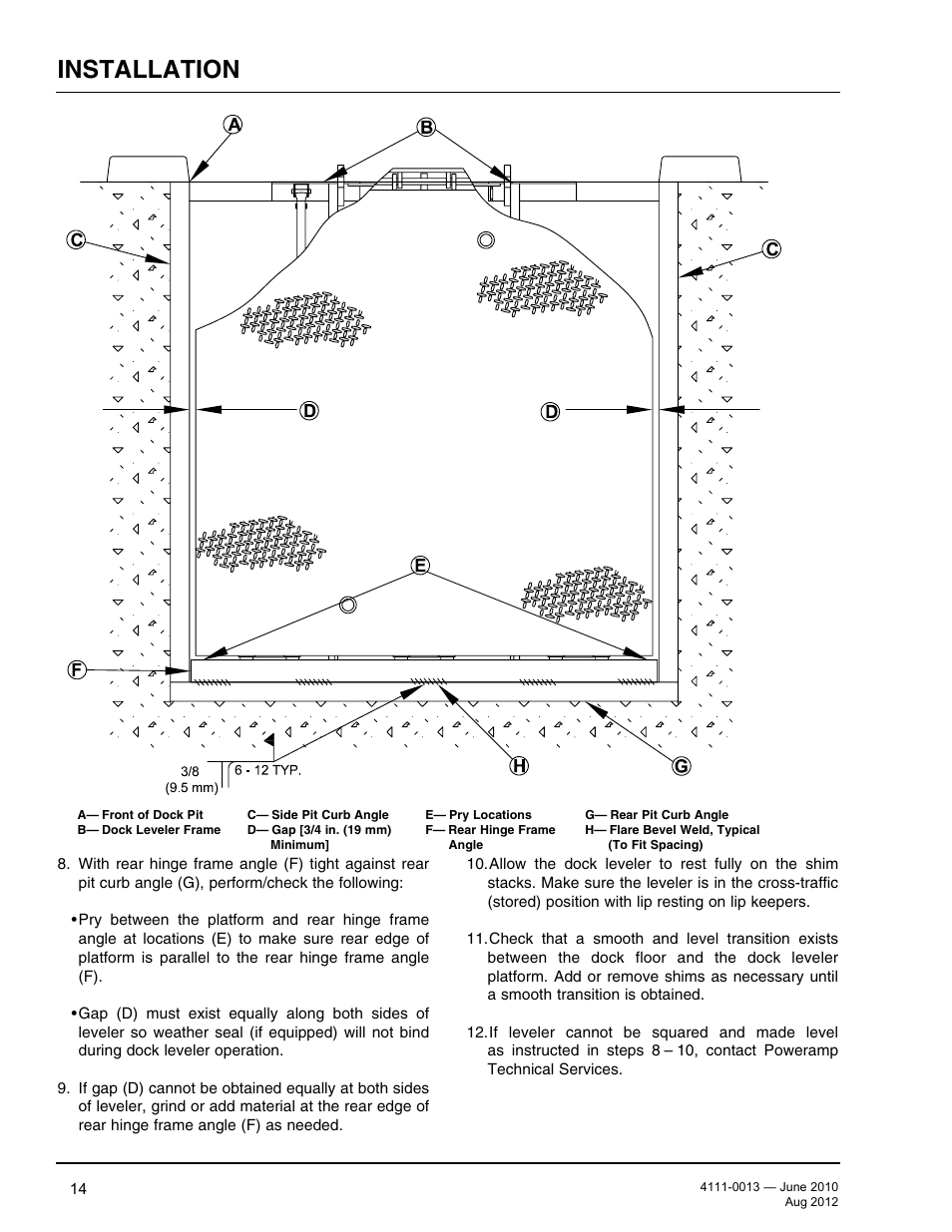 Installation | Poweramp LMP SERIES MECHANICAL User Manual | Page 16 / 40