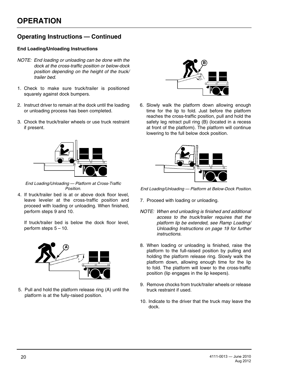 Operation, Operating instructions — continued | Poweramp LMP SERIES MECHANICAL User Manual | Page 22 / 40