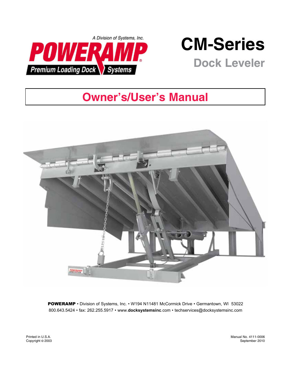 Poweramp CM SERIES MECHANICAL User Manual | 44 pages