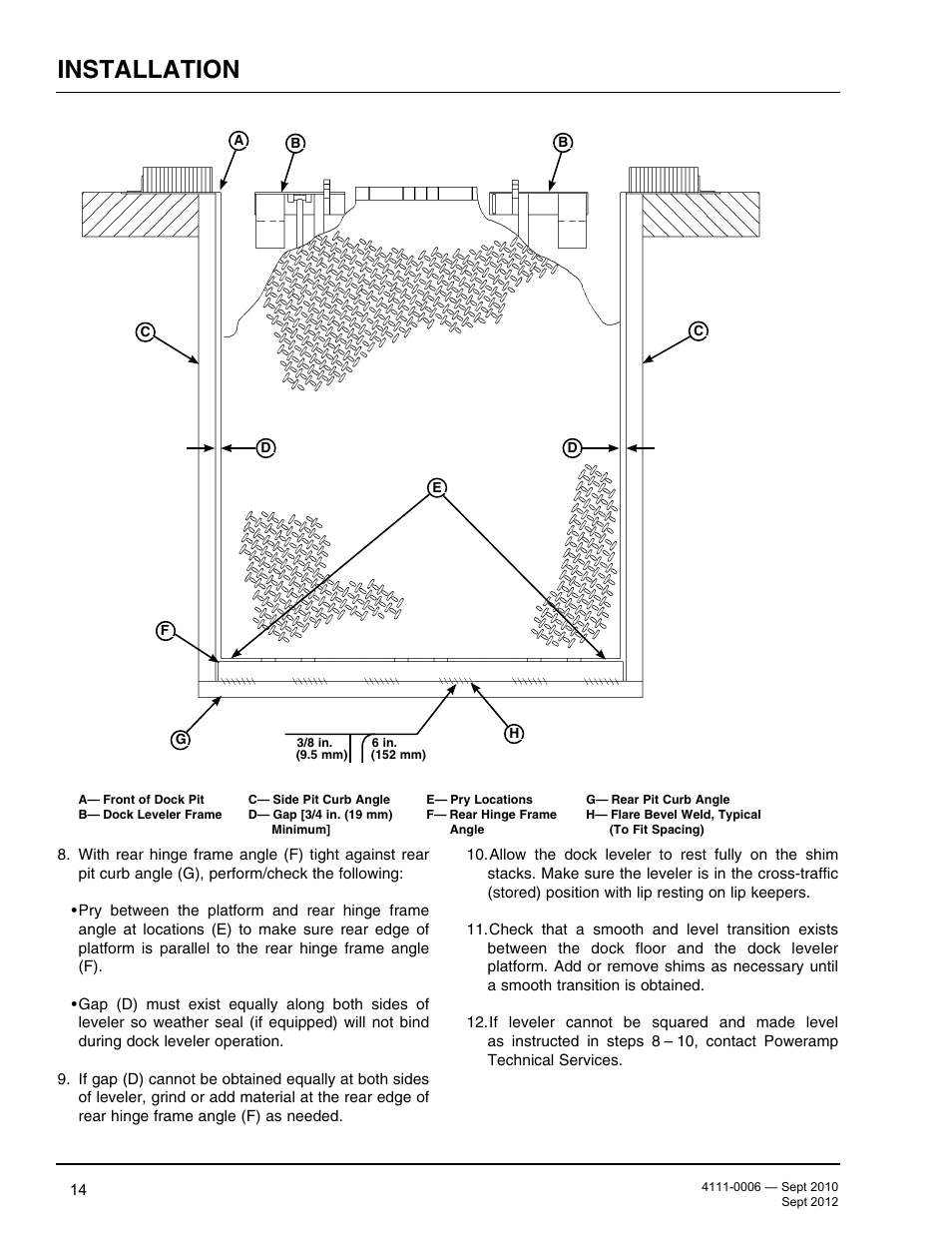 Installation | Poweramp CM SERIES MECHANICAL User Manual | Page 16 / 44
