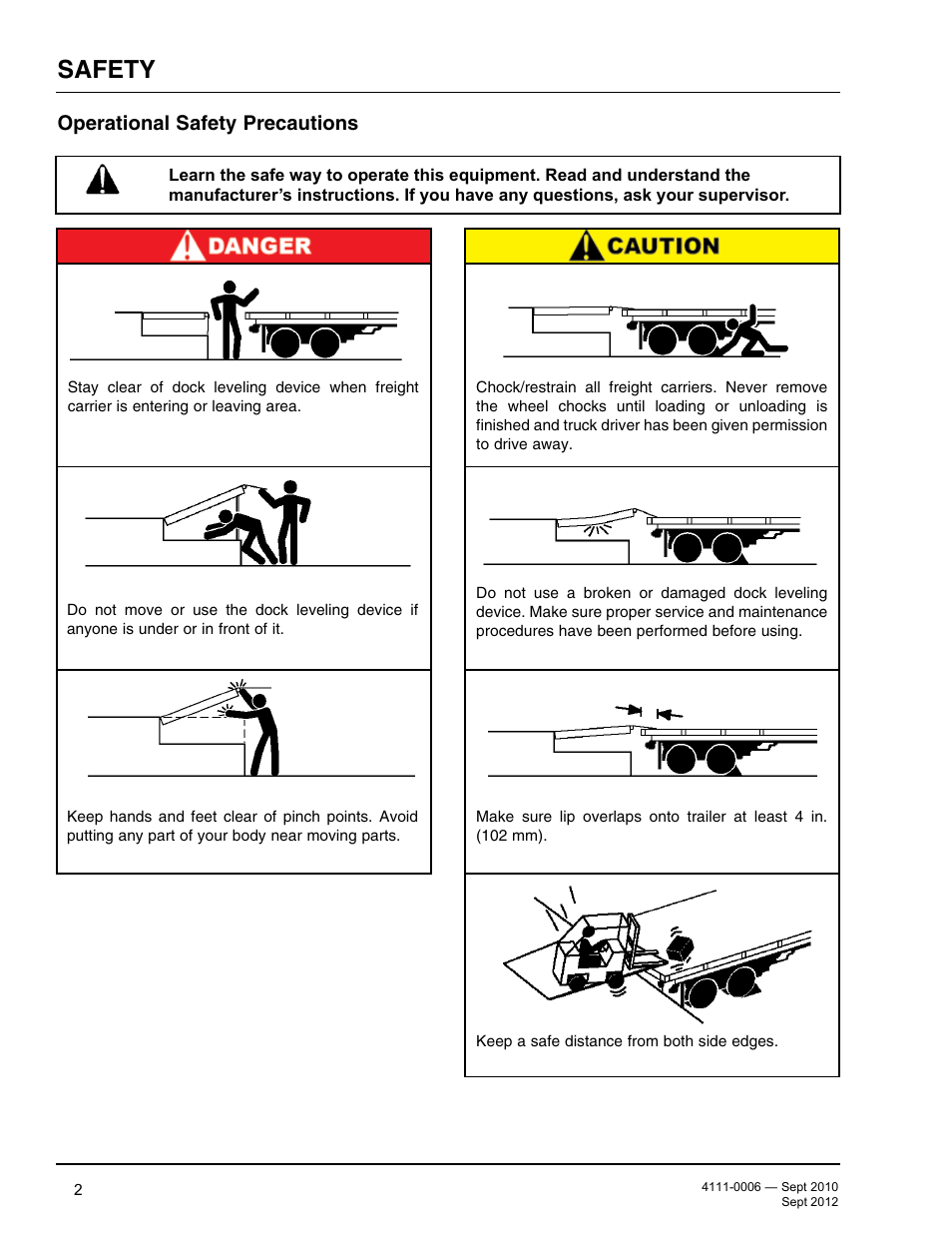 Safety, Operational safety precautions | Poweramp CM SERIES MECHANICAL User Manual | Page 4 / 44