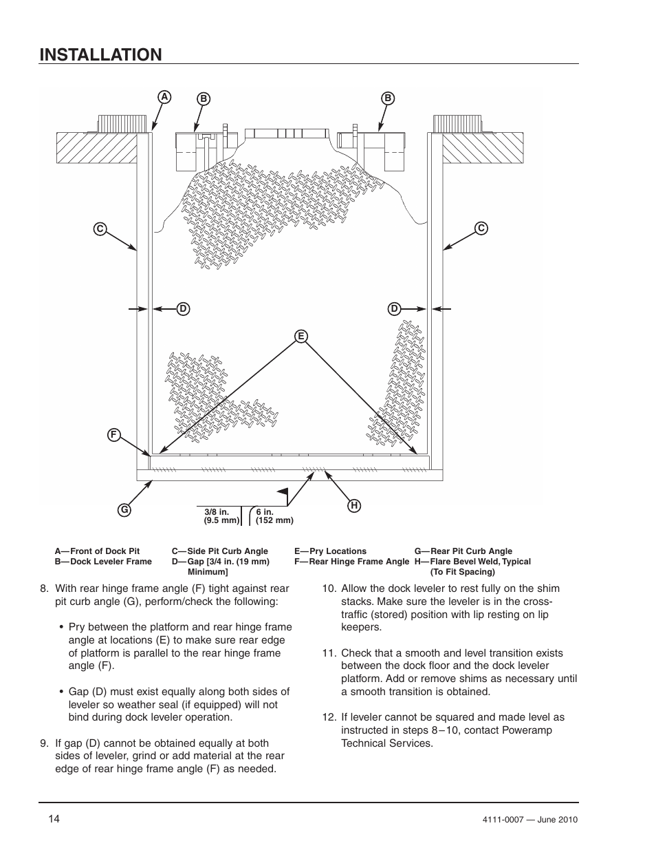 Installation | Poweramp HM SERIES MECHANICAL User Manual | Page 16 / 40