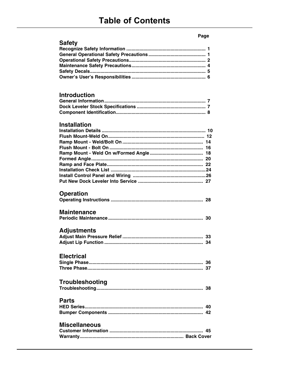 Poweramp HED SERIES HYDRAULIC User Manual | Page 2 / 48