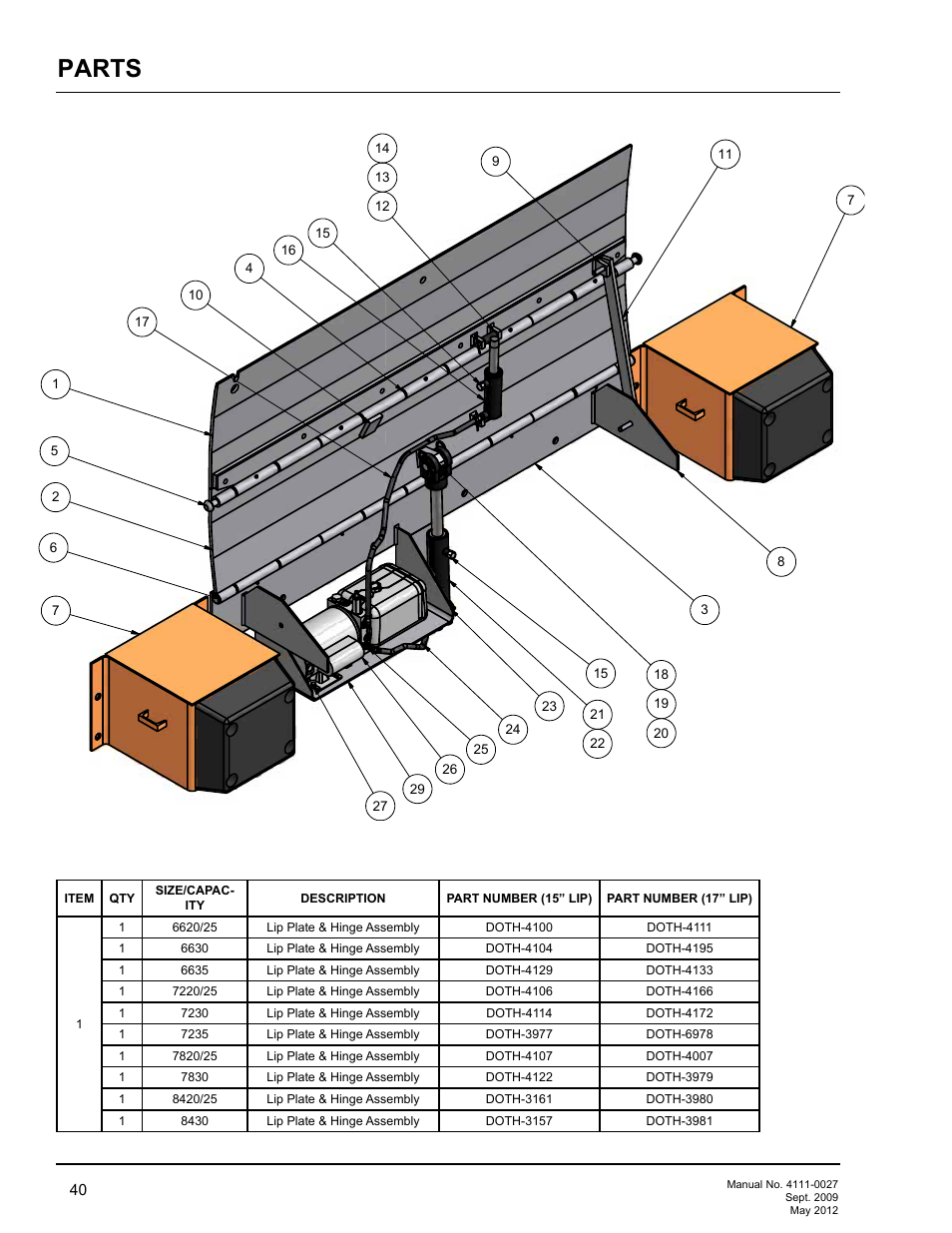 Parts | Poweramp HED SERIES HYDRAULIC User Manual | Page 42 / 48