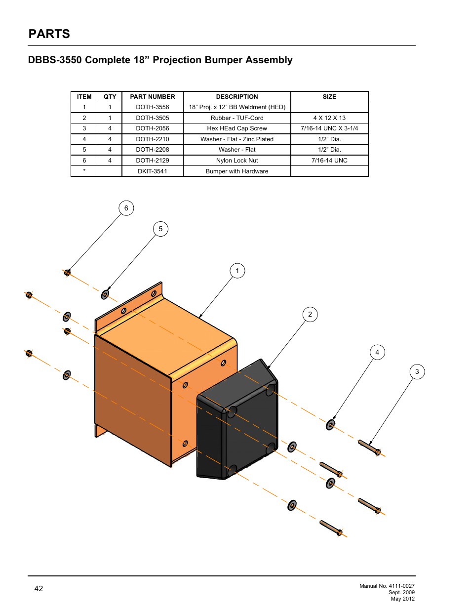 Dbbs-3550-exploded, Parts | Poweramp HED SERIES HYDRAULIC User Manual | Page 44 / 48