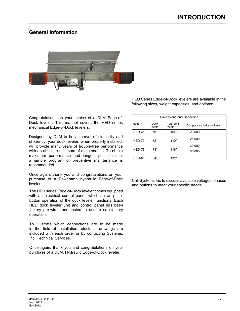 Introduction, General information | Poweramp HED SERIES HYDRAULIC User Manual | Page 9 / 48