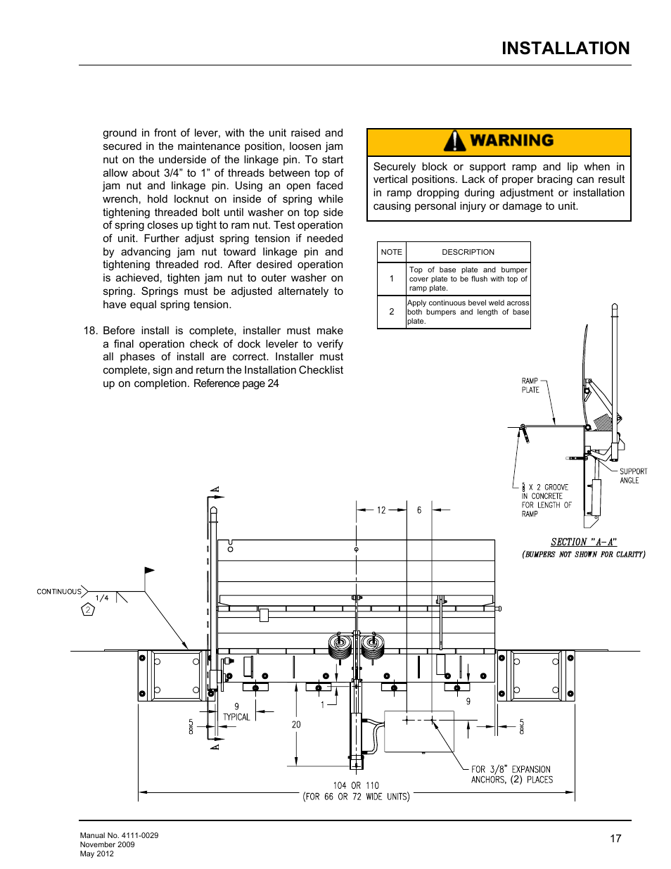 Installation | Poweramp HNL SERIES HYDRAULIC User Manual | Page 19 / 48