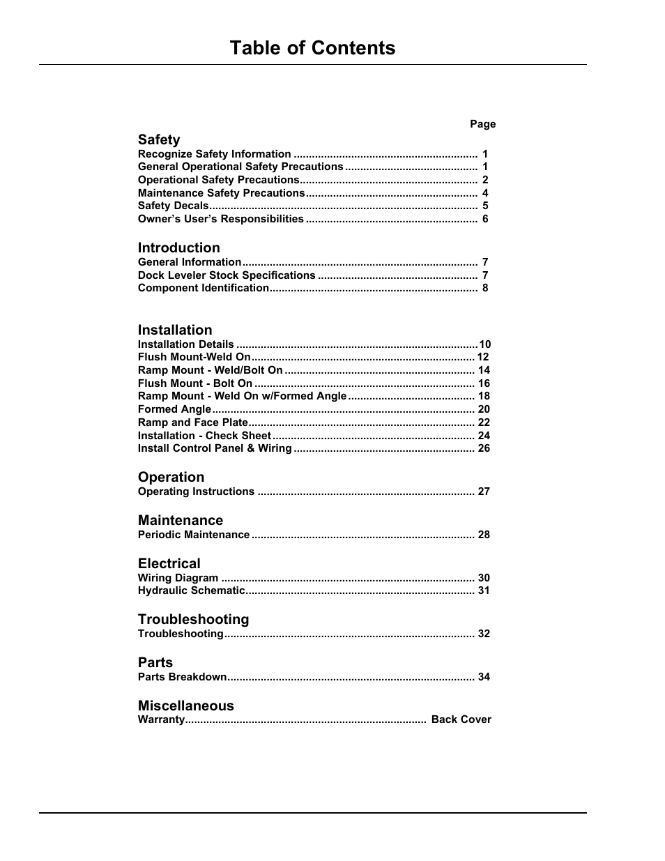 Poweramp HNL SERIES HYDRAULIC User Manual | Page 2 / 48