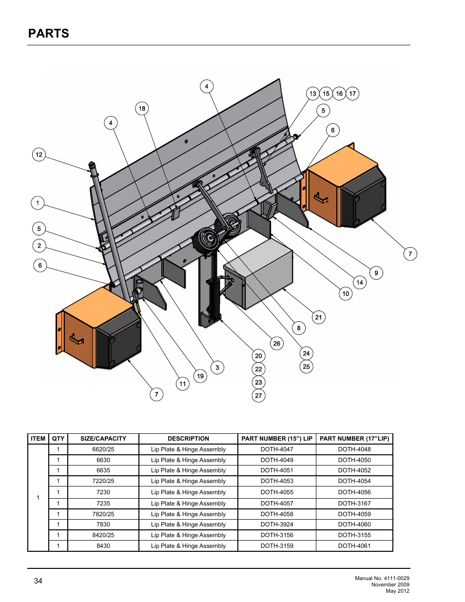 Parts | Poweramp HNL SERIES HYDRAULIC User Manual | Page 36 / 48