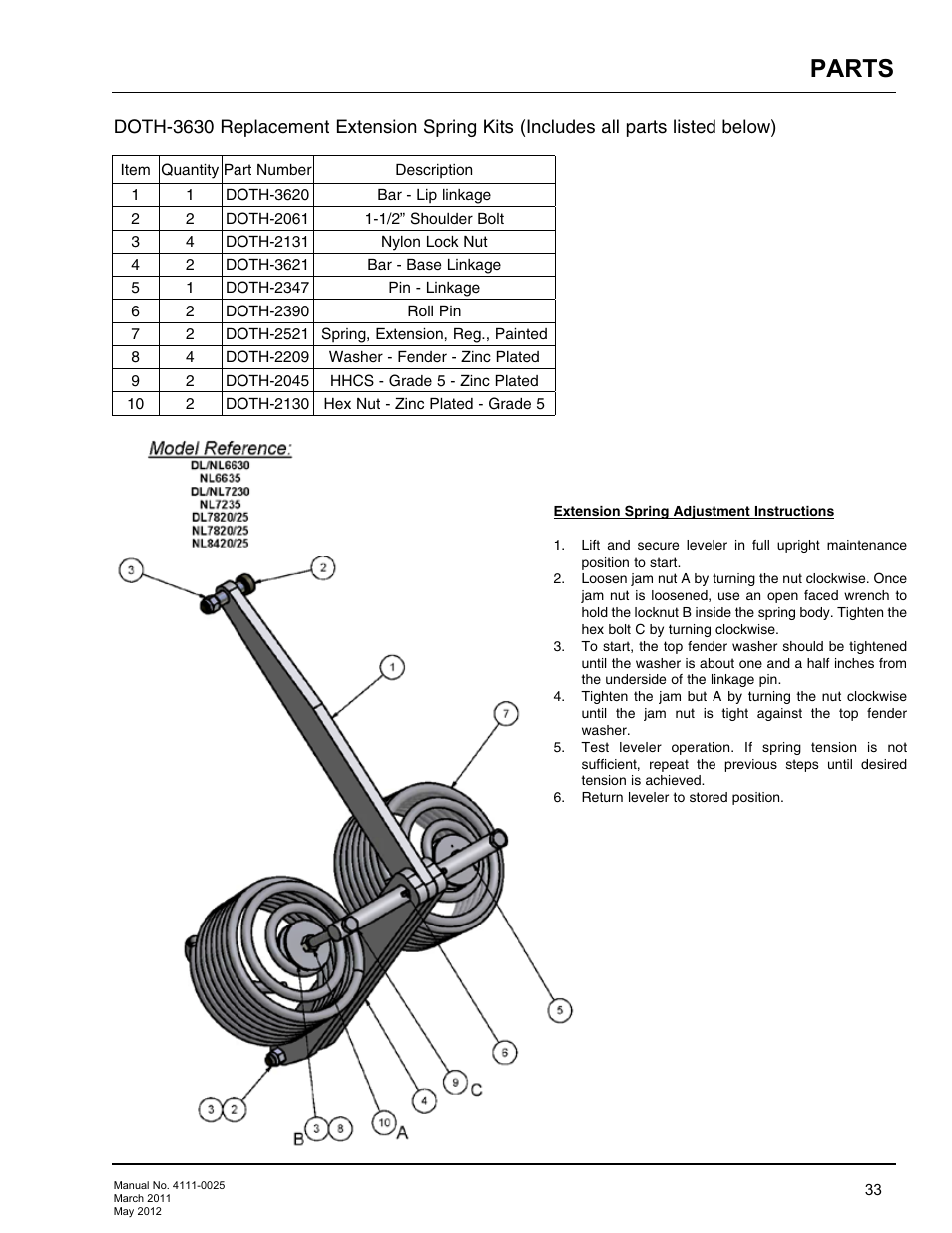 Parts | Poweramp EOD DL-NL-TS SERIES User Manual | Page 35 / 44