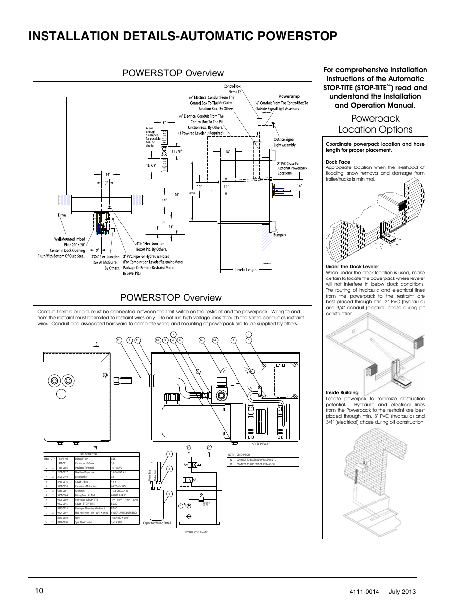 Installation details-automatic powerstop, Powerstop overview | Poweramp POWERSTOP SERIES User Manual | Page 12 / 36