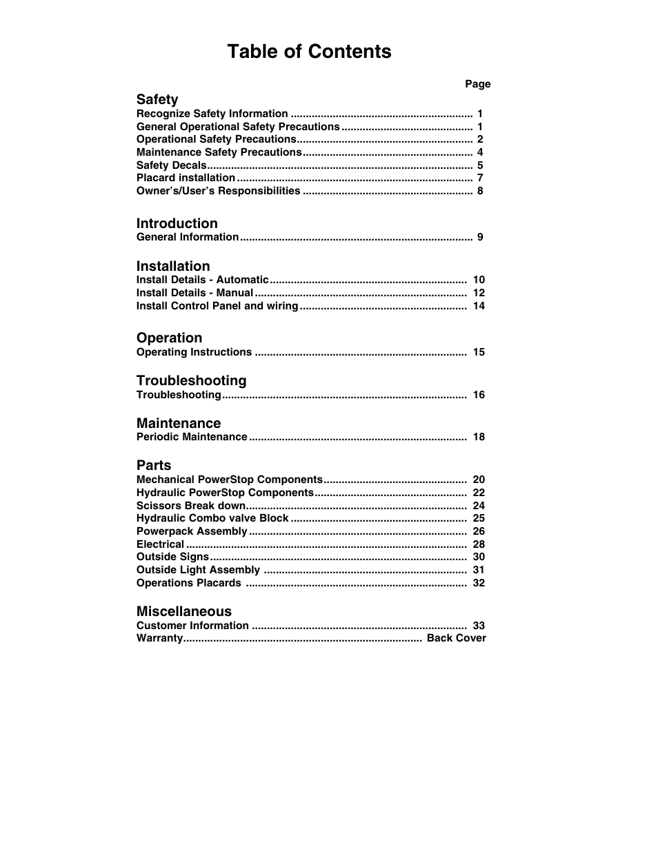 Poweramp POWERSTOP SERIES User Manual | Page 2 / 36