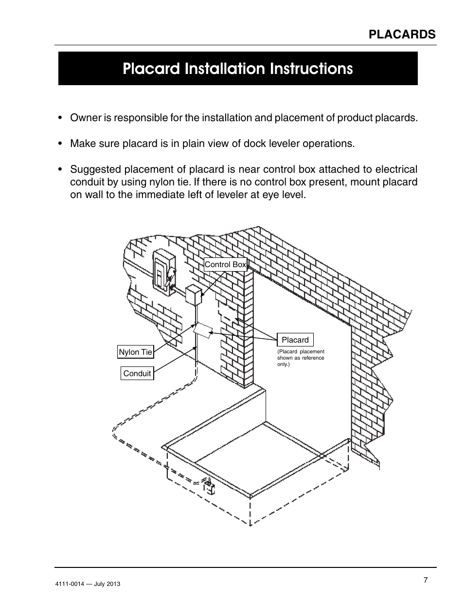 Placard installation instructions, Placards | Poweramp POWERSTOP SERIES User Manual | Page 9 / 36