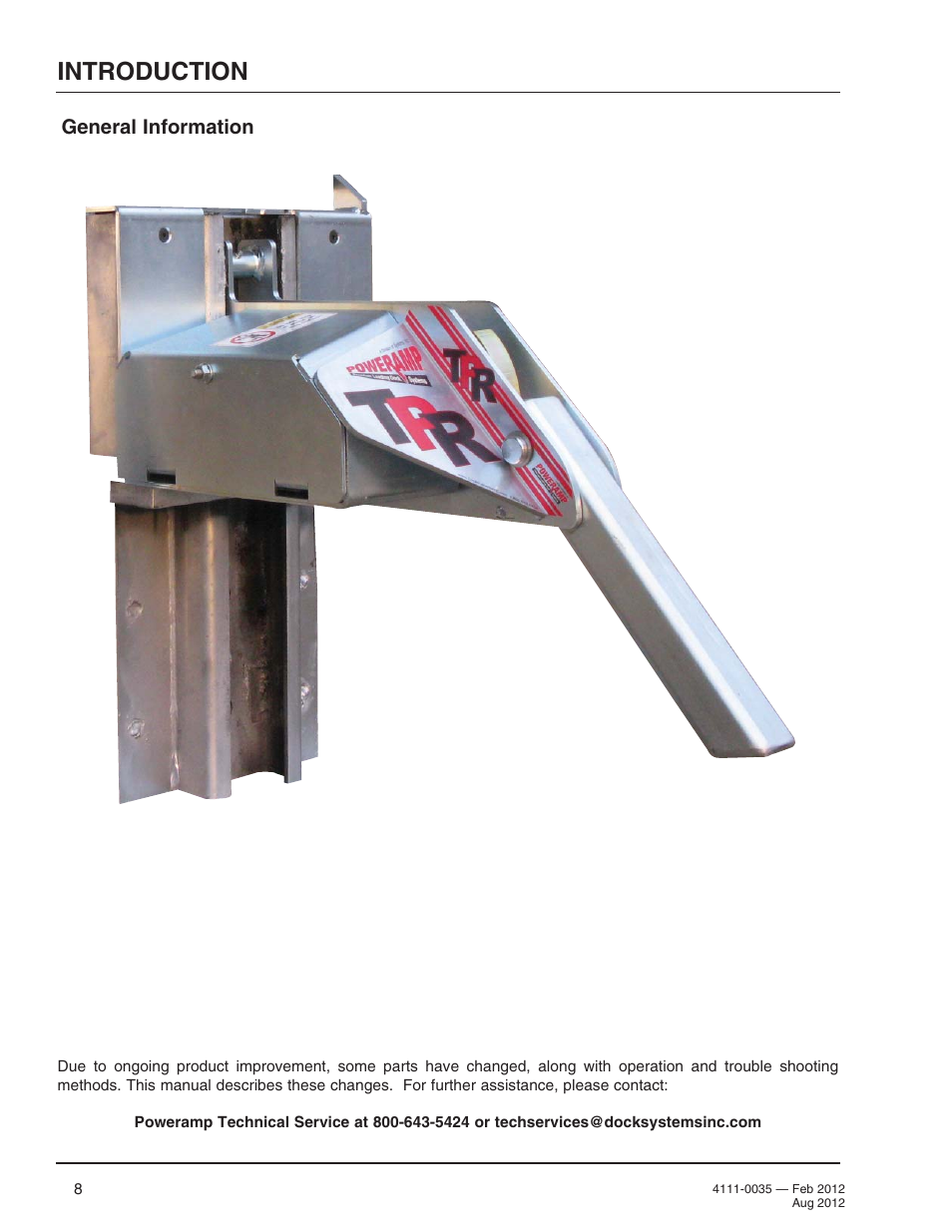 Introduction, General information | Poweramp TPR SERIES User Manual | Page 10 / 44