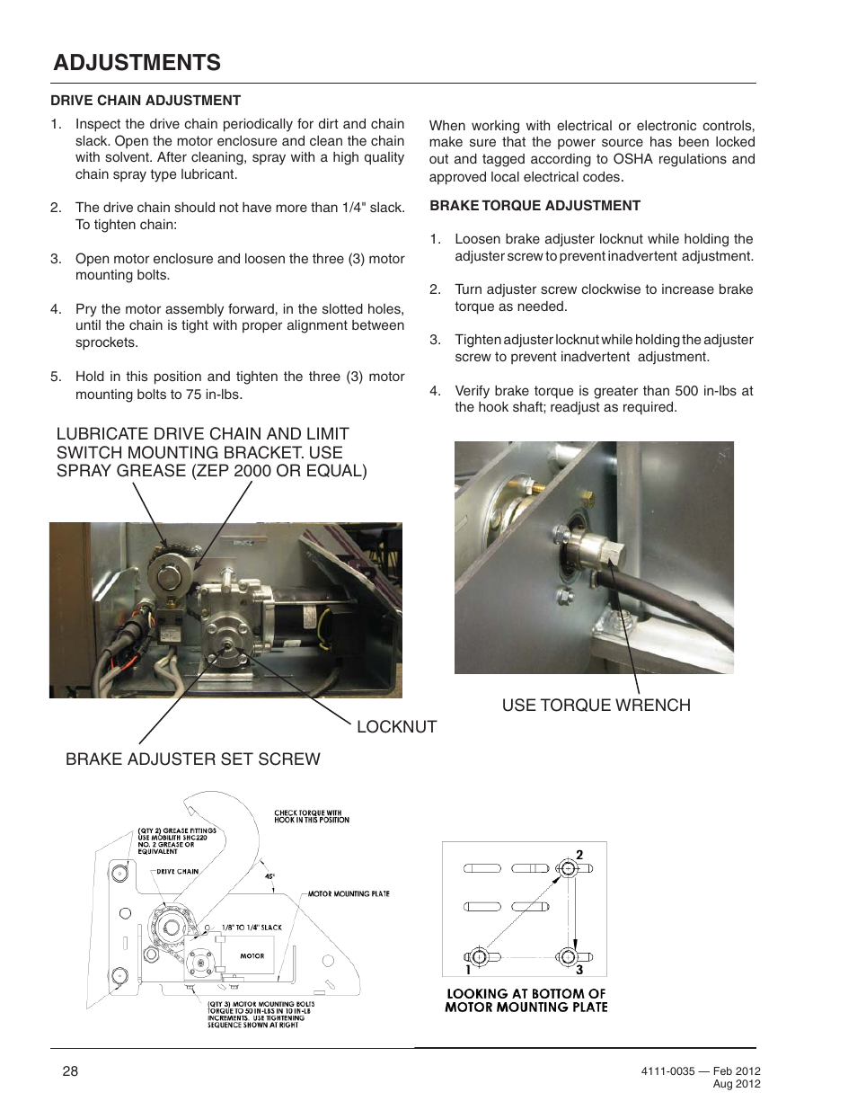 Adjustments | Poweramp TPR SERIES User Manual | Page 30 / 44