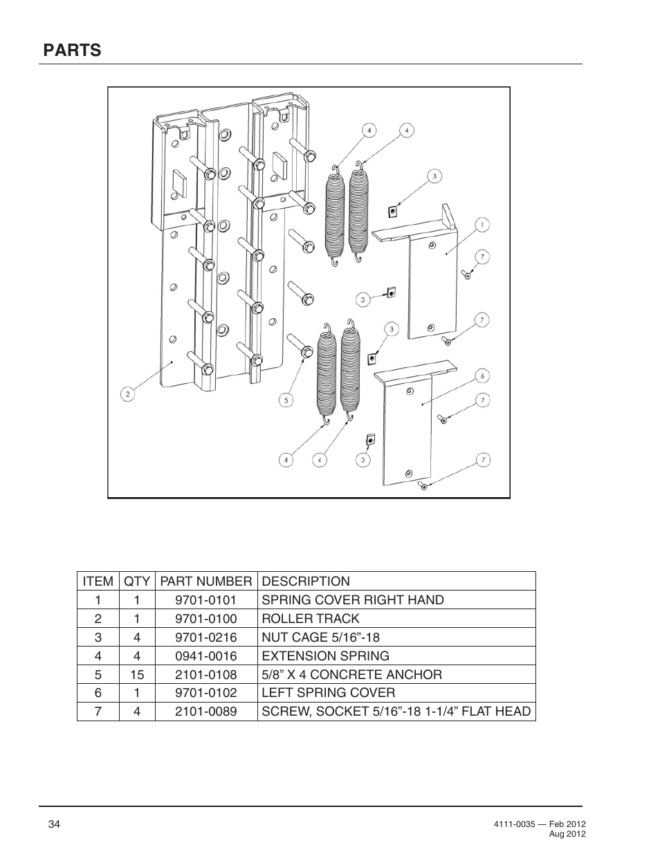 Parts | Poweramp TPR SERIES User Manual | Page 36 / 44