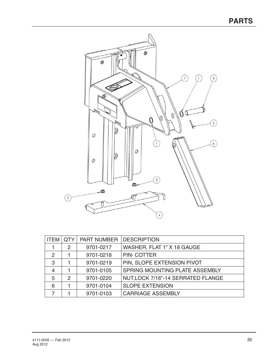 Parts | Poweramp TPR SERIES User Manual | Page 37 / 44