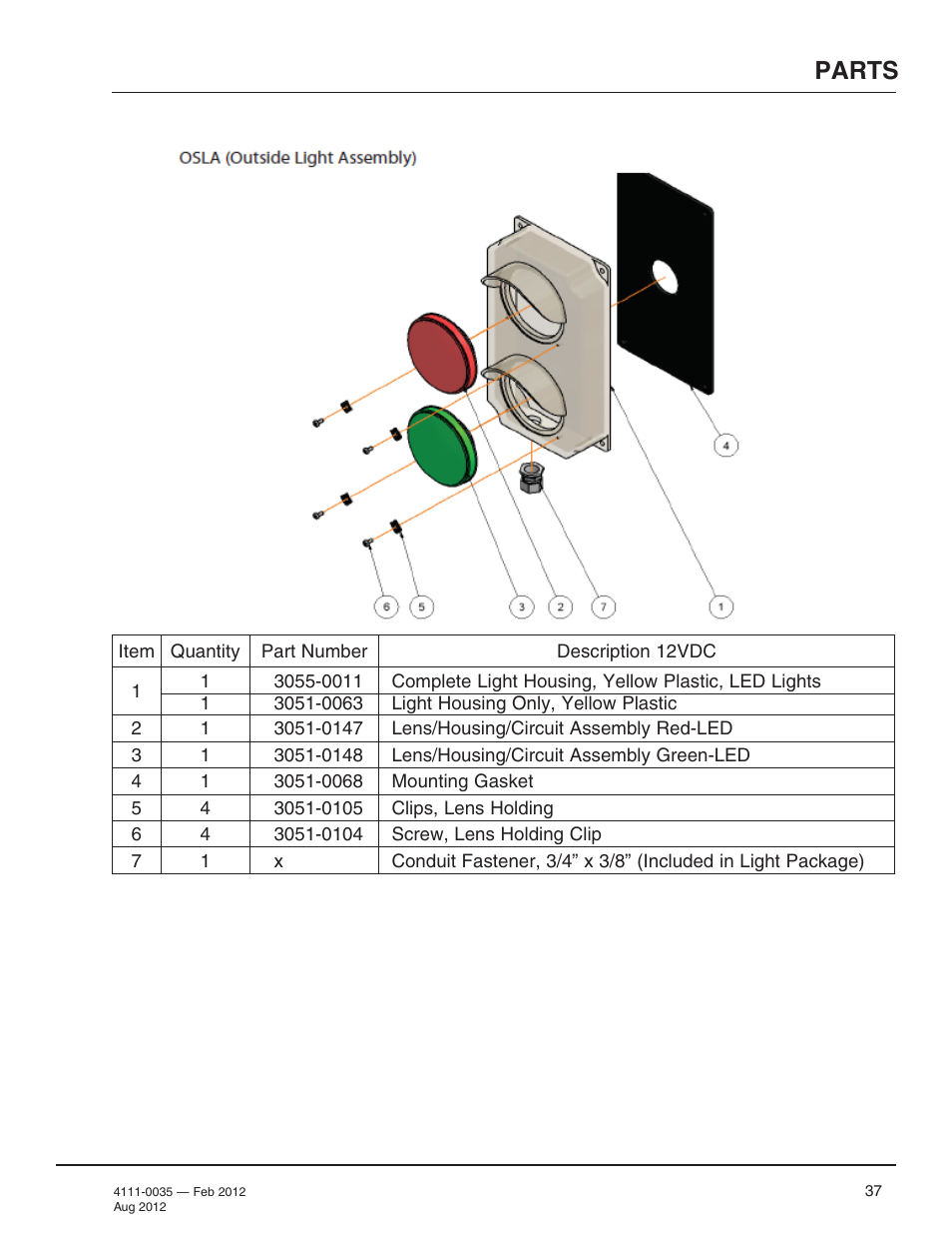 Parts | Poweramp TPR SERIES User Manual | Page 39 / 44