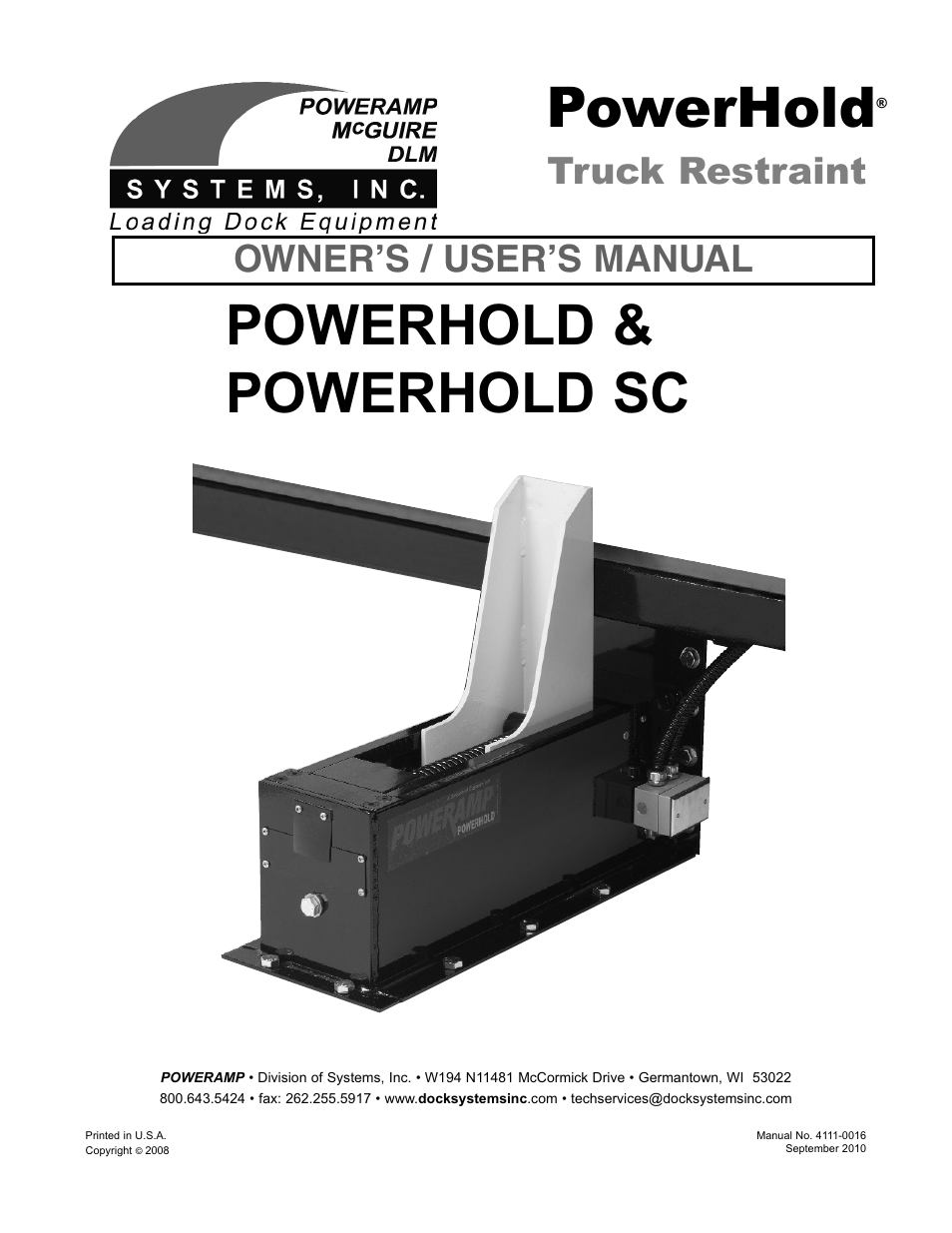 Poweramp POWERHOLD SC SERIES User Manual | 56 pages