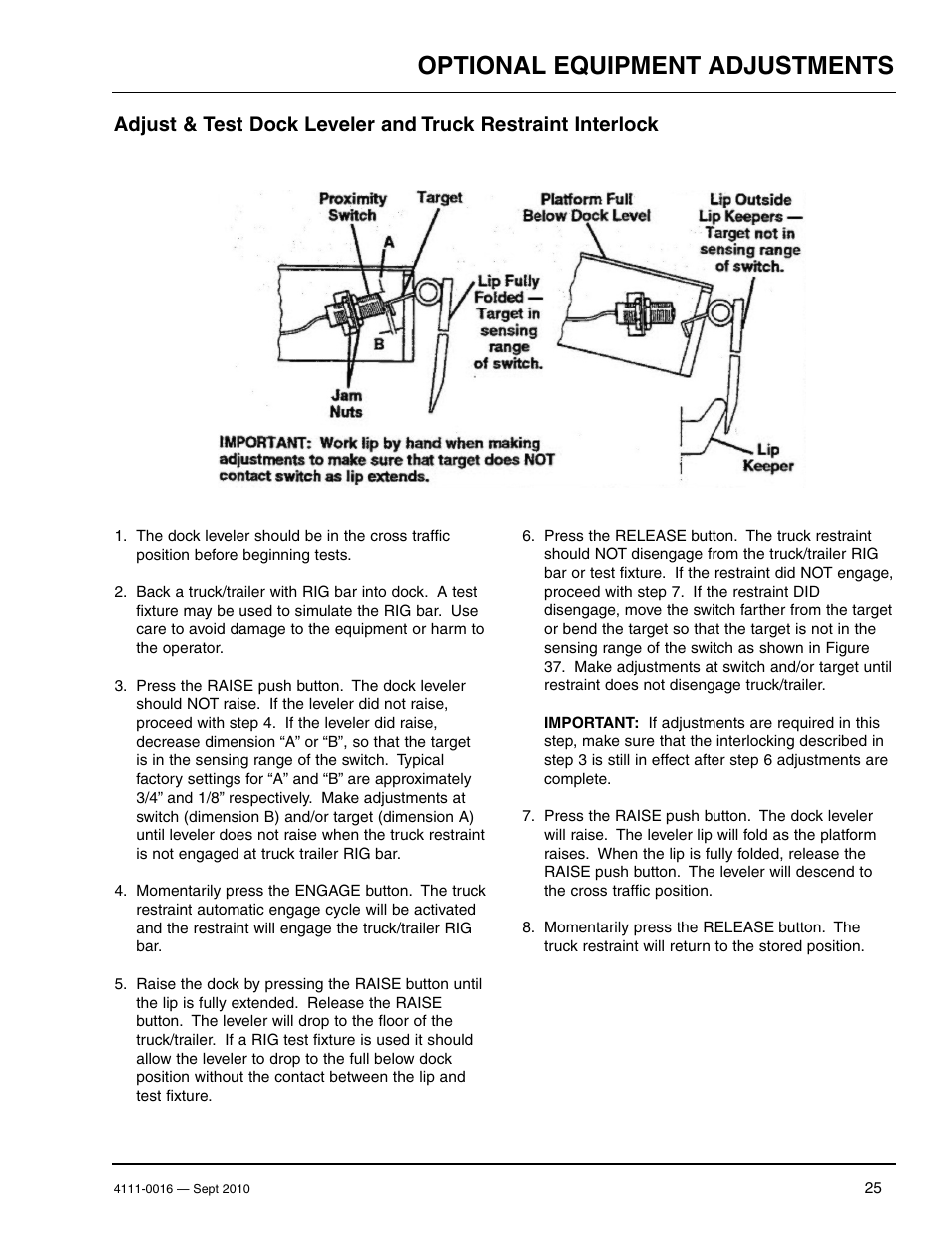 Optional equipment adjustments | Poweramp POWERHOLD SC SERIES User Manual | Page 27 / 56