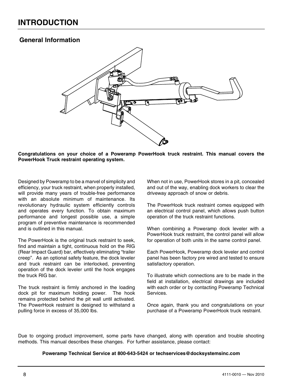 Introduction, General information | Poweramp POWERHOOK SERIES User Manual | Page 10 / 60