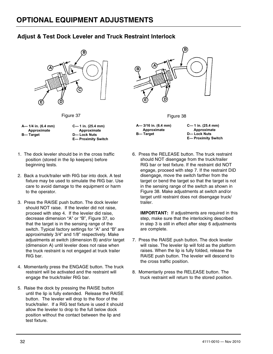 Optional equipment adjustments | Poweramp POWERHOOK SERIES User Manual | Page 34 / 60