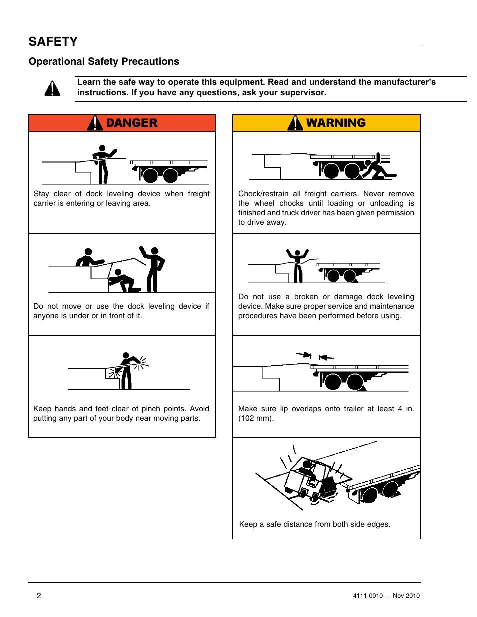 Safety, Operational safety precautions | Poweramp POWERHOOK SERIES User Manual | Page 4 / 60