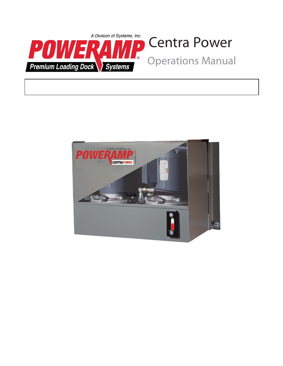 Poweramp CENTRAPOWER User Manual | 32 pages