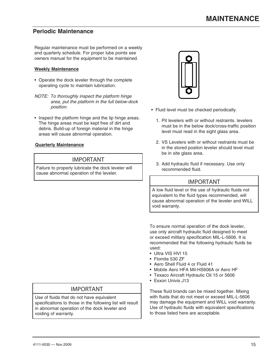 Maintenance, Important, Periodic maintenance | Poweramp CENTRAPOWER User Manual | Page 17 / 32