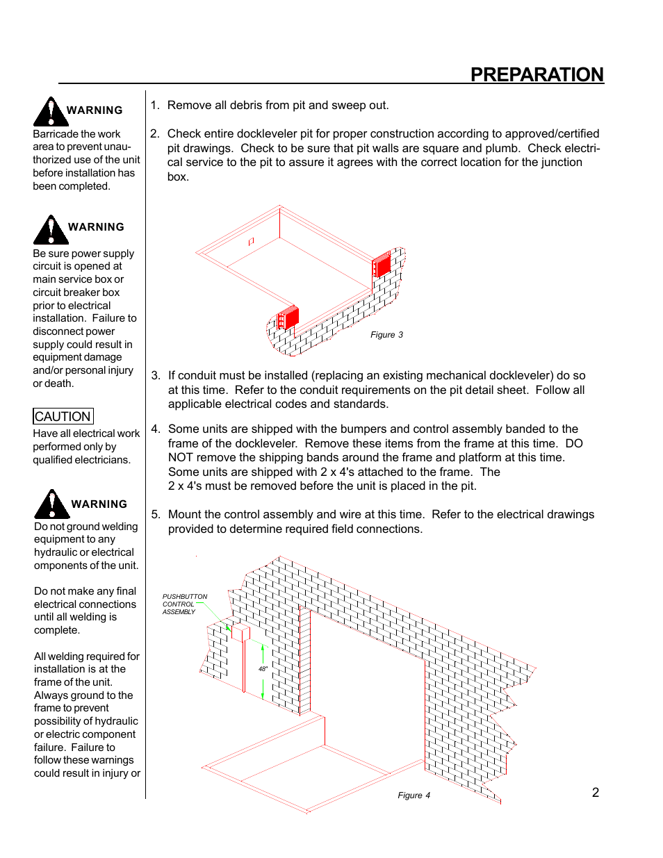 Preparation | Poweramp VEH SERIES HYDRAULIC User Manual | Page 4 / 22