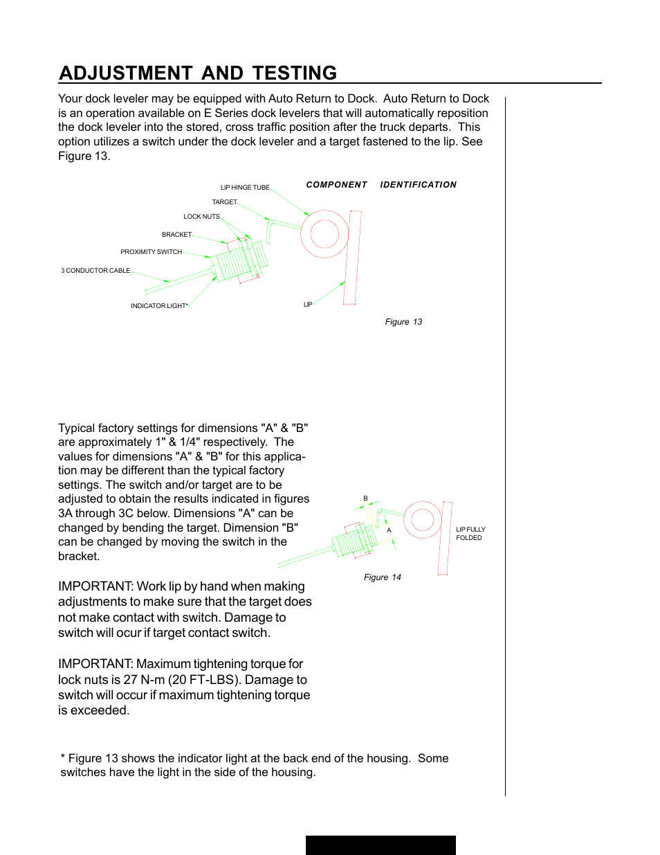 Adjustment and testing | Poweramp E SERIES HYDRAULIC 11_96 User Manual | Page 11 / 22