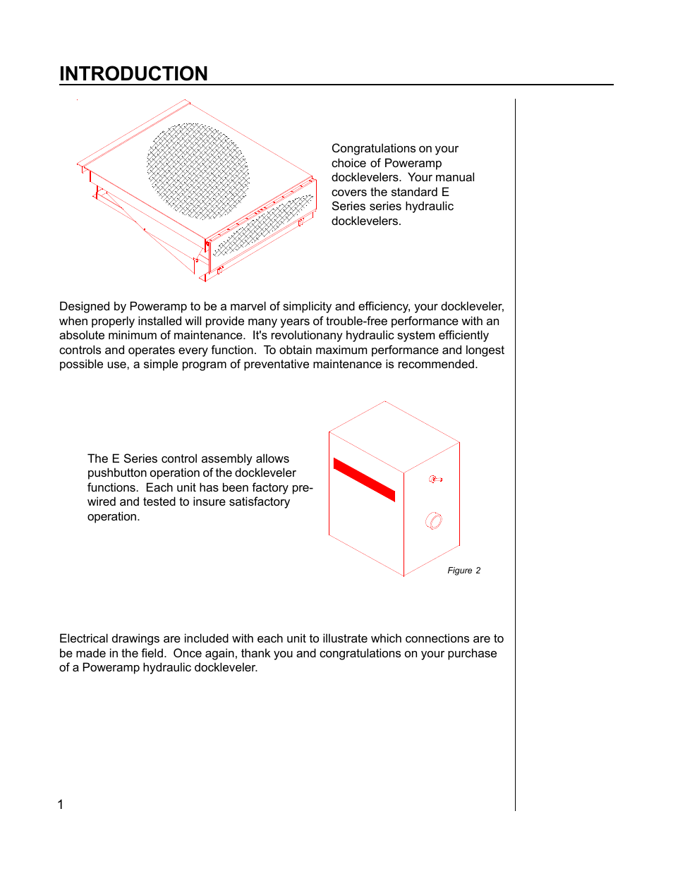 Introduction | Poweramp E SERIES HYDRAULIC 11_96 User Manual | Page 3 / 22
