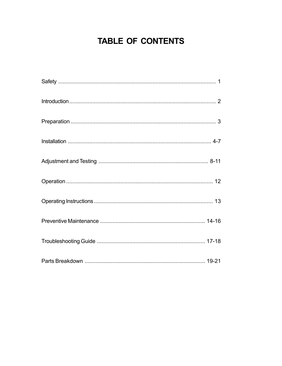 Poweramp CHALLENGER HYDRAULIC 11_96 User Manual | Page 2 / 22