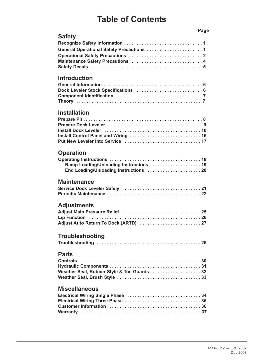 Poweramp LHP SERIES HYDRAULIC 4.2009 User Manual | Page 2 / 36