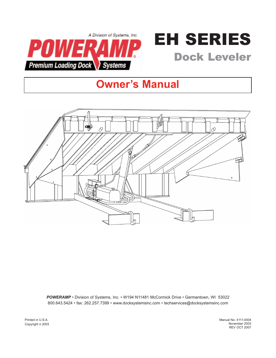 Poweramp EH SERIES HYDRAULIC 4.2009 User Manual | 48 pages