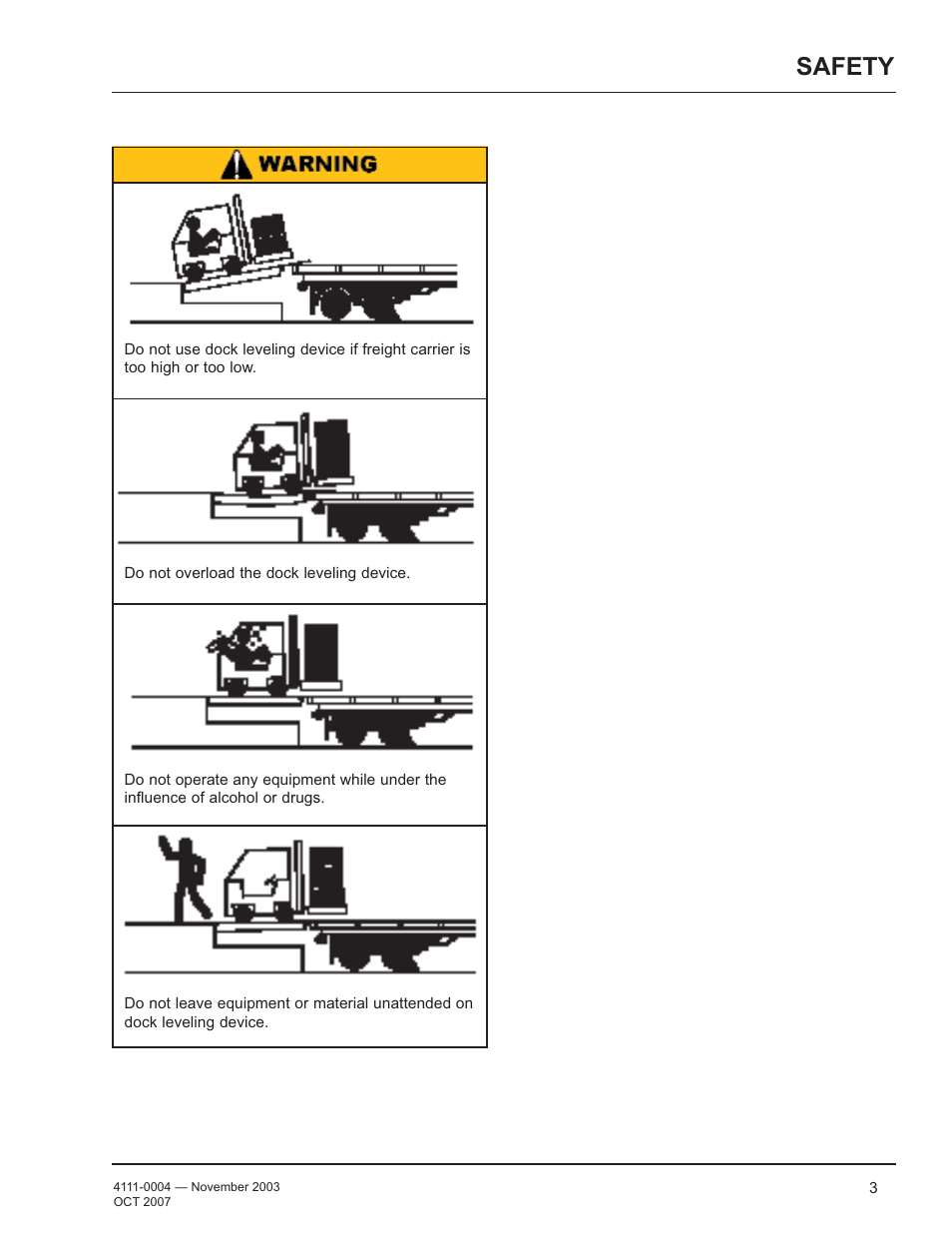 Safety | Poweramp EH SERIES HYDRAULIC 4.2009 User Manual | Page 5 / 48