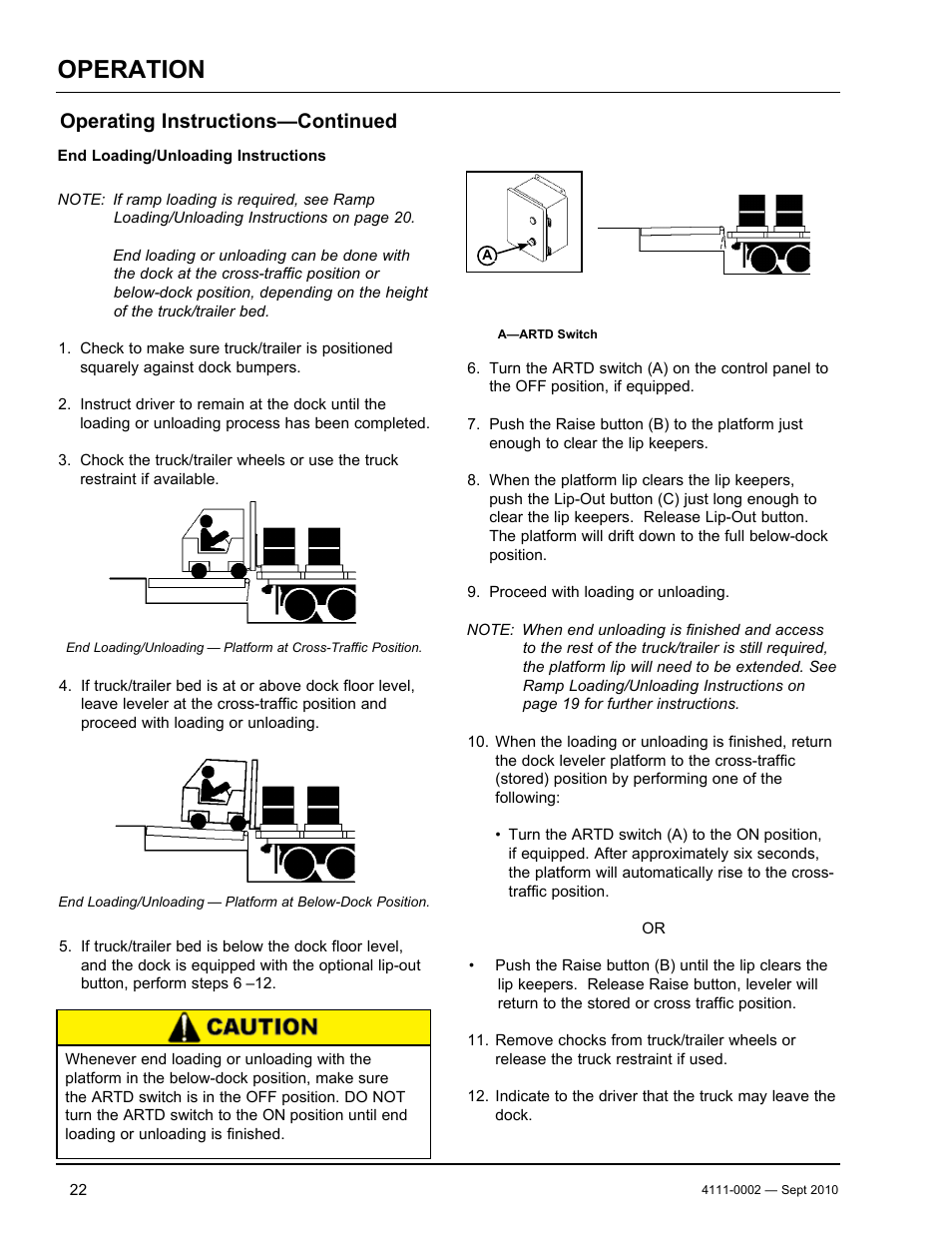 Operation, Operating instructions—continued | Poweramp VH SERIES HYDRAULIC 10.2011 User Manual | Page 24 / 52