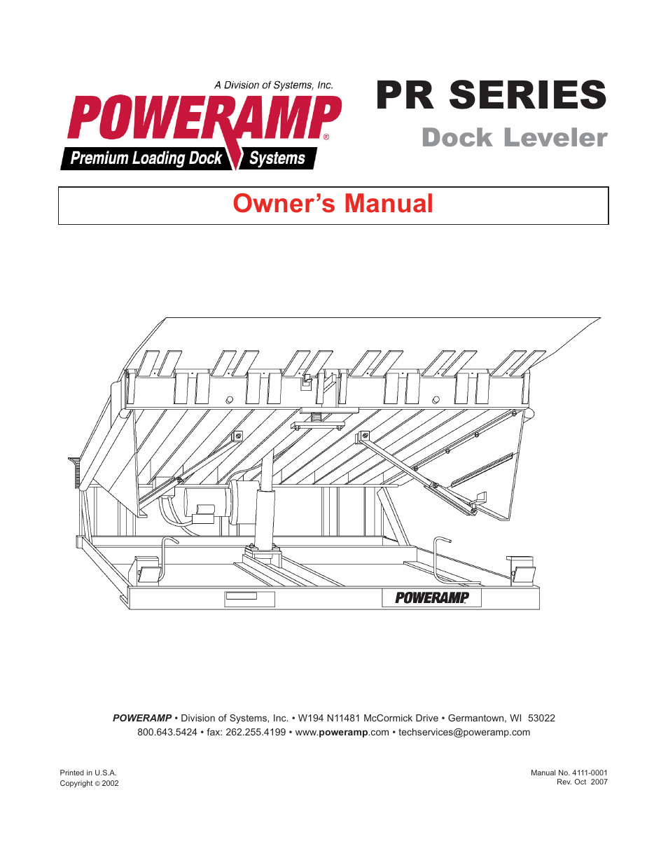 Poweramp PR SERIES HYDRAULIC 4.2009 User Manual | 56 pages