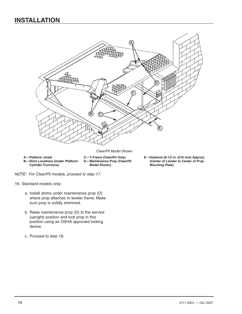 Installation | Poweramp PR SERIES HYDRAULIC 4.2009 User Manual | Page 18 / 56