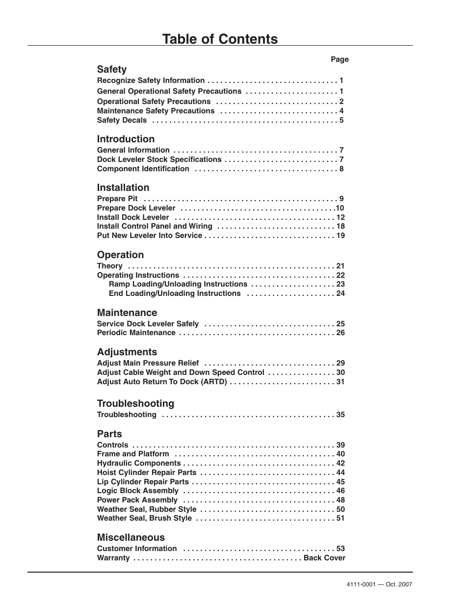 Poweramp PR SERIES HYDRAULIC 4.2009 User Manual | Page 2 / 56