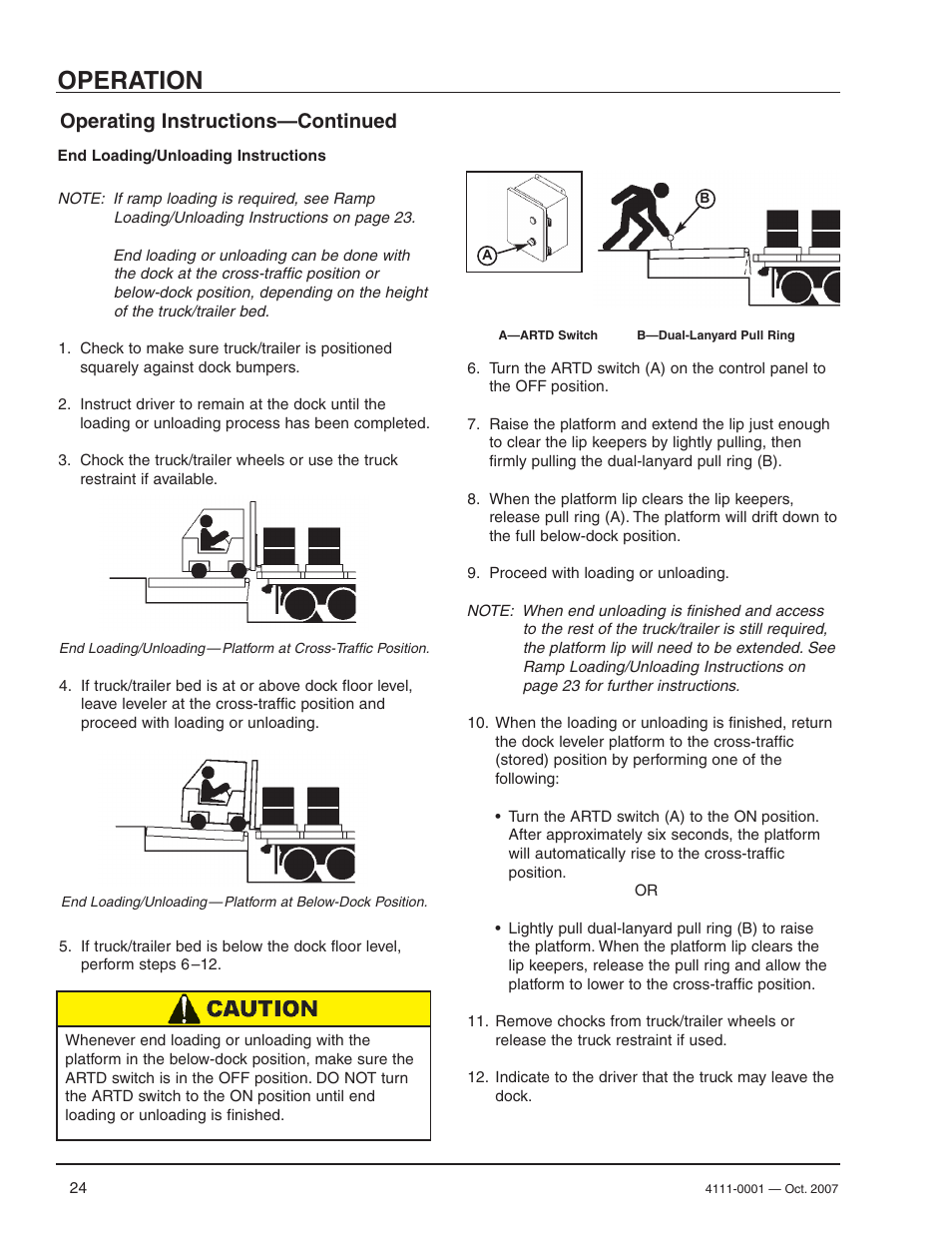 Operation, Operating instructions—continued | Poweramp PR SERIES HYDRAULIC 4.2009 User Manual | Page 26 / 56
