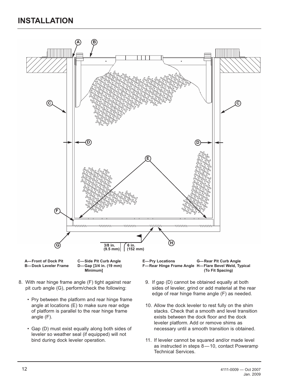 Installation | Poweramp AP SERIES AIR POWERED 4.2009 User Manual | Page 14 / 44
