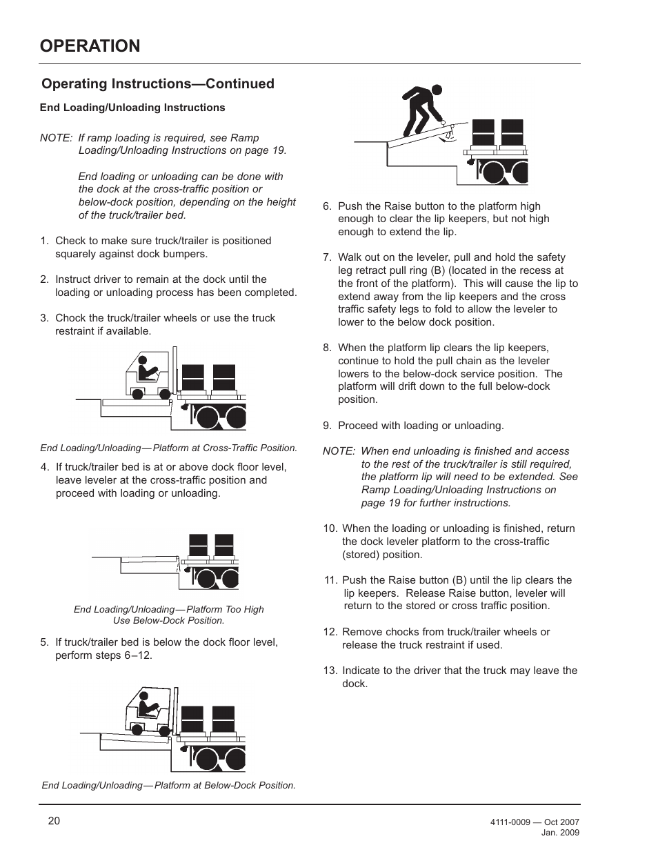 Operation, Operating instructions—continued | Poweramp AP SERIES AIR POWERED 4.2009 User Manual | Page 22 / 44