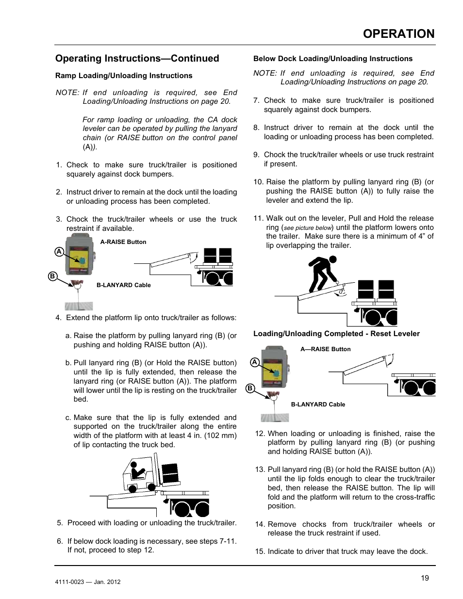 Operation, Operating instructions—continued | Poweramp CentraAir AIR POWERED 2.2012 User Manual | Page 21 / 44