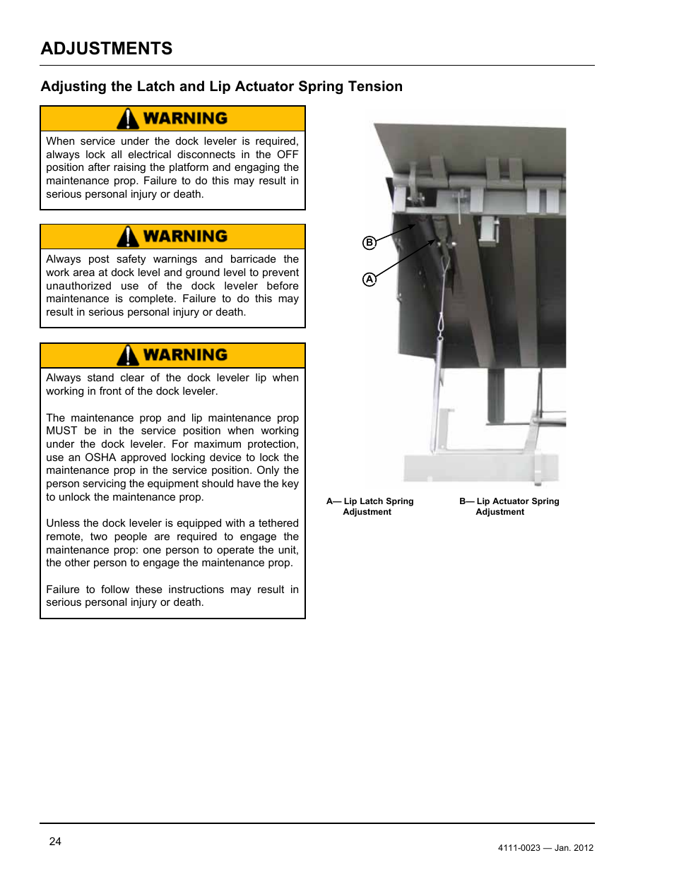 Adjustments | Poweramp CentraAir AIR POWERED 2.2012 User Manual | Page 26 / 44