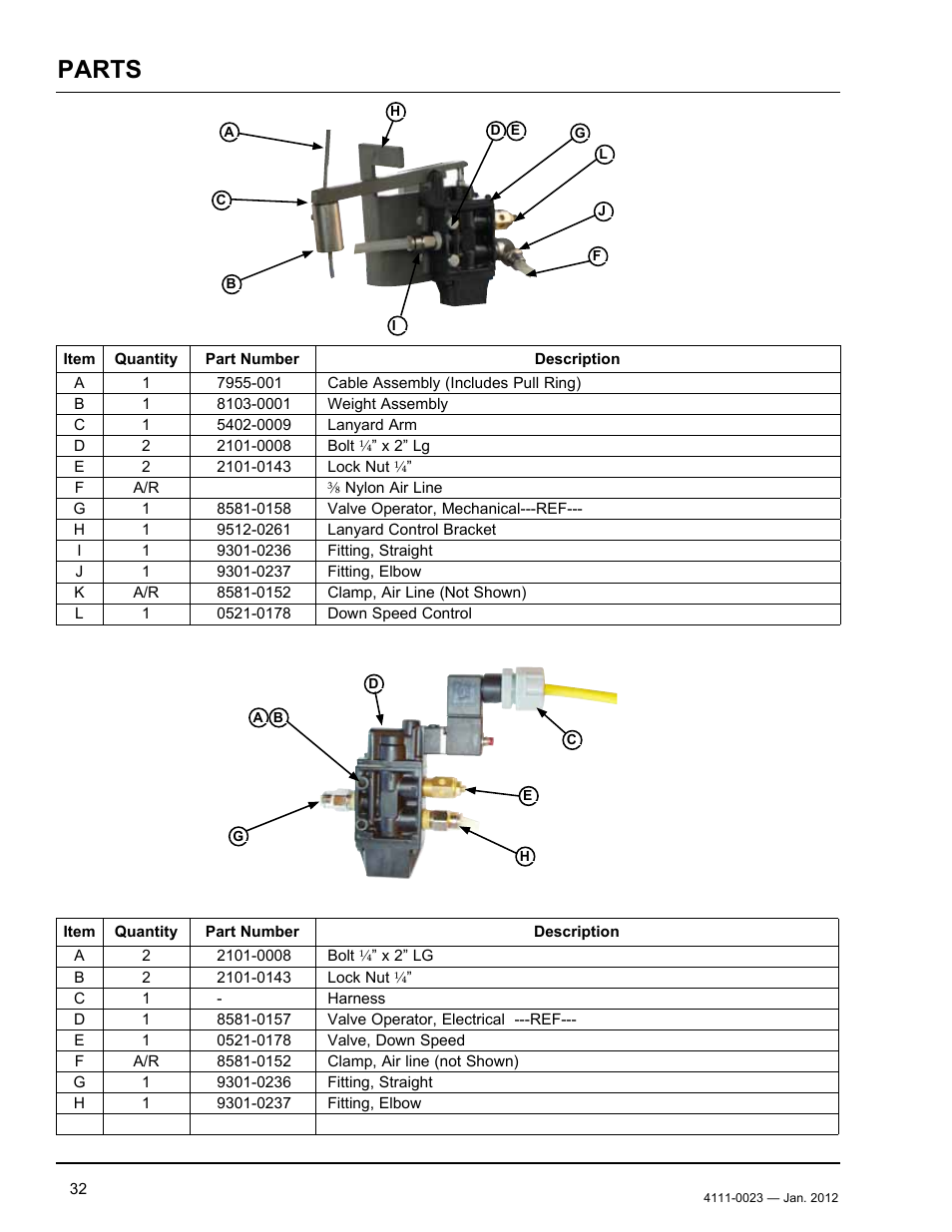 Parts | Poweramp CentraAir AIR POWERED 2.2012 User Manual | Page 34 / 44