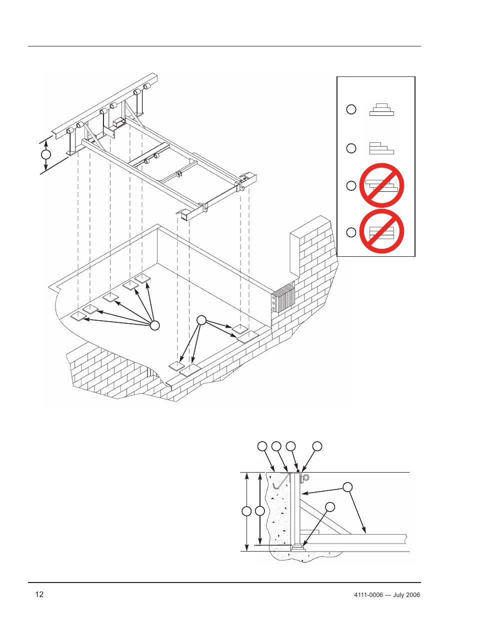 Installation, Install dock leveler | Poweramp CM SERIES MECHANICAL 12.2006 User Manual | Page 14 / 40