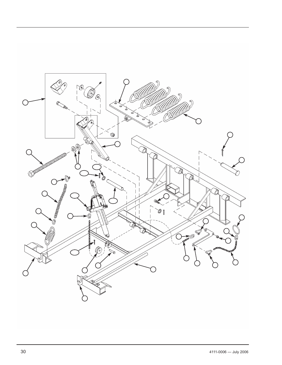 Parts, Frame components | Poweramp CM SERIES MECHANICAL 12.2006 User Manual | Page 32 / 40