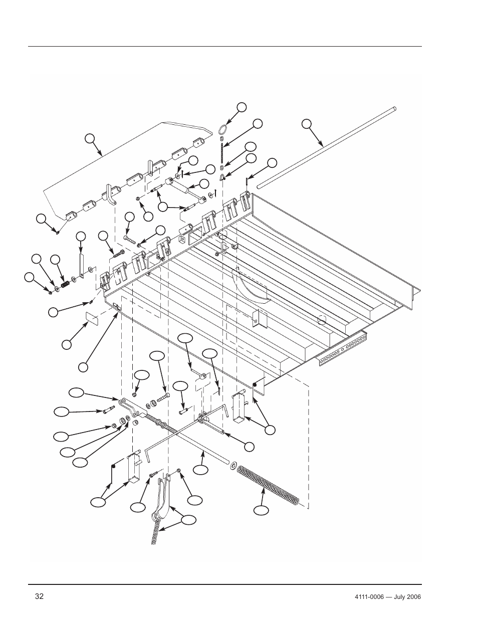 Parts, Platform components | Poweramp CM SERIES MECHANICAL 12.2006 User Manual | Page 34 / 40