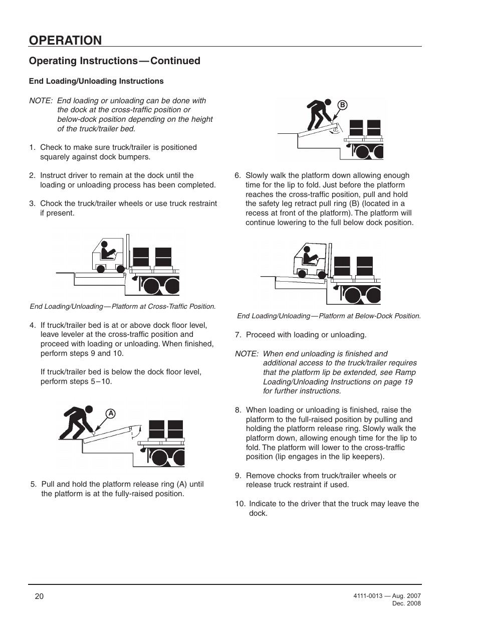 Operation, Operating instructions — continued | Poweramp LMP SERIES MECHANICAL 4.2009 User Manual | Page 22 / 40